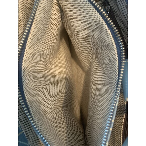 Dooney & Bourke Signature LARGE Blue And White East West Tote Shoulder Bag Purse - Picture 6 of 6